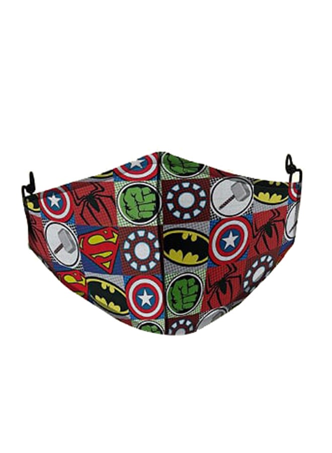 DINA ZAKI Super Heroes Printed Mask - Image 1