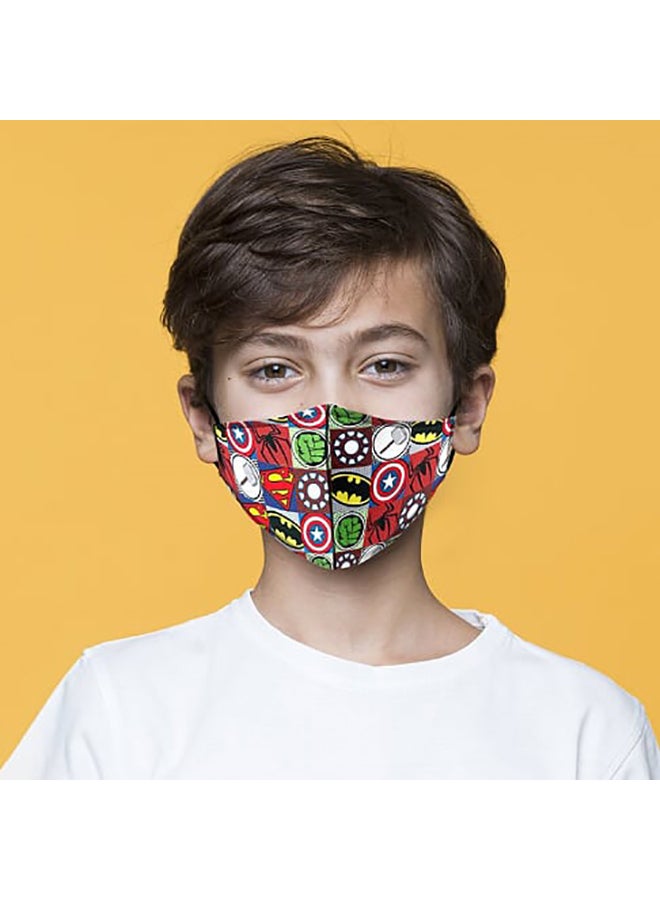DINA ZAKI Super Heroes Printed Mask - Image 4