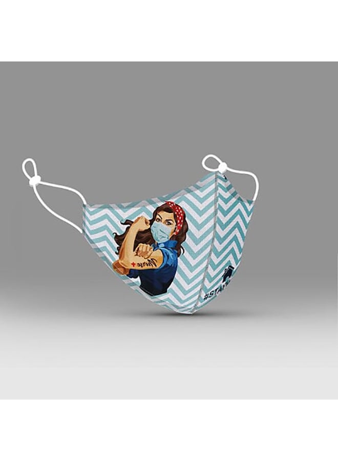 DINA ZAKI Nurse Power Printed Mask - Image 2