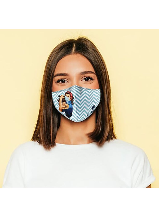 DINA ZAKI Nurse Power Printed Mask - Image 4