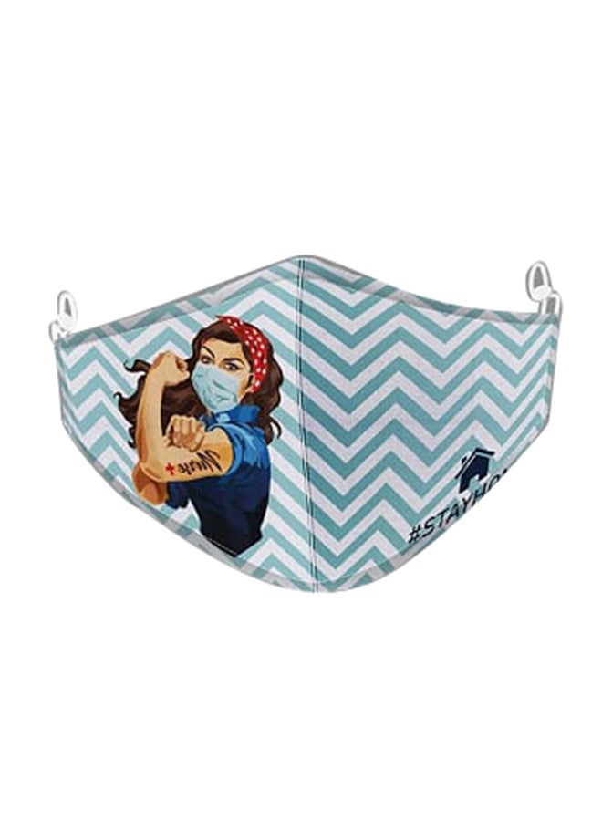 DINA ZAKI Nurse Power Printed Mask - Image 1