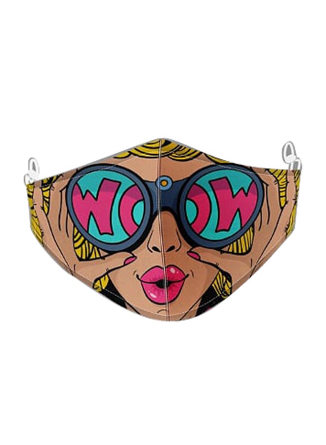 DINA ZAKI Wow Printed Mask - Image 1