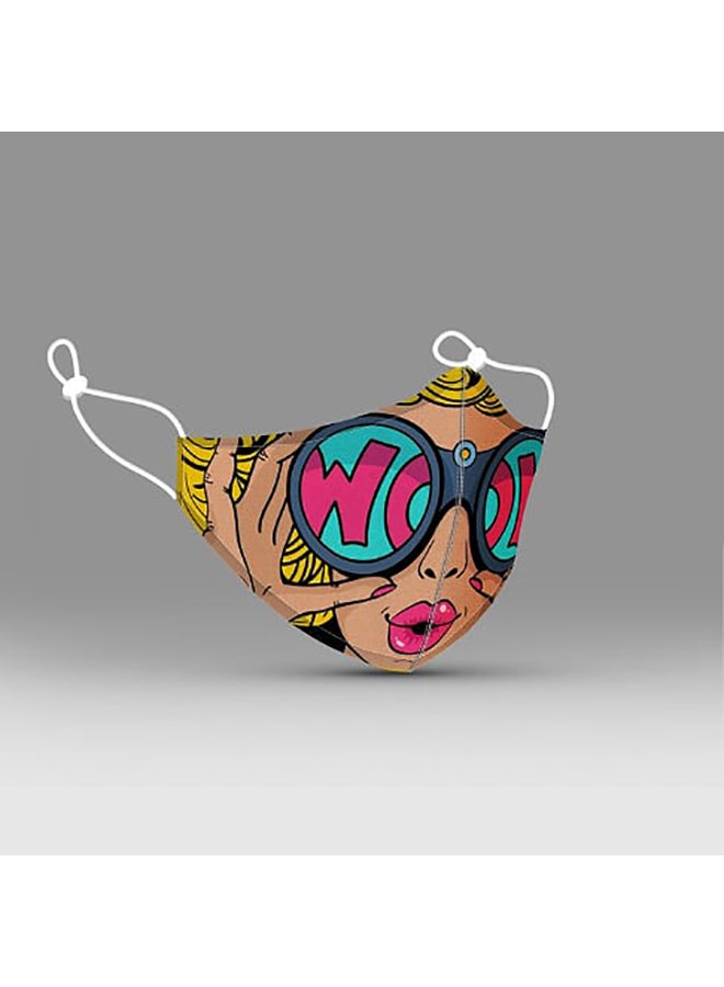 DINA ZAKI Wow Printed Mask - Image 2