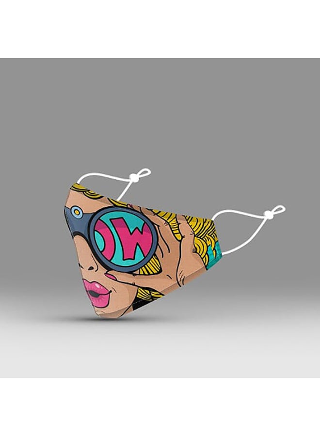 DINA ZAKI Wow Printed Mask - Image 3