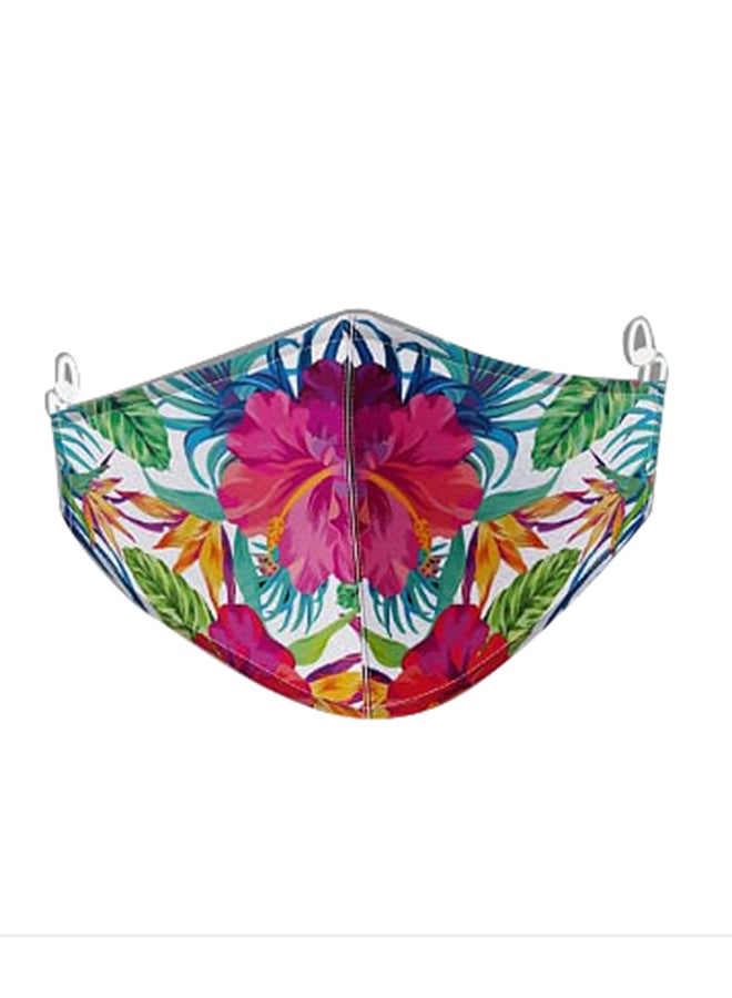 DINA ZAKI Printed Cotton Mask - Image 1