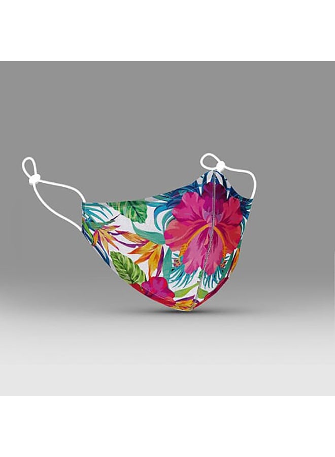 DINA ZAKI Printed Cotton Mask - Image 2