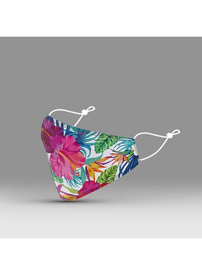 DINA ZAKI Printed Cotton Mask - Image 3