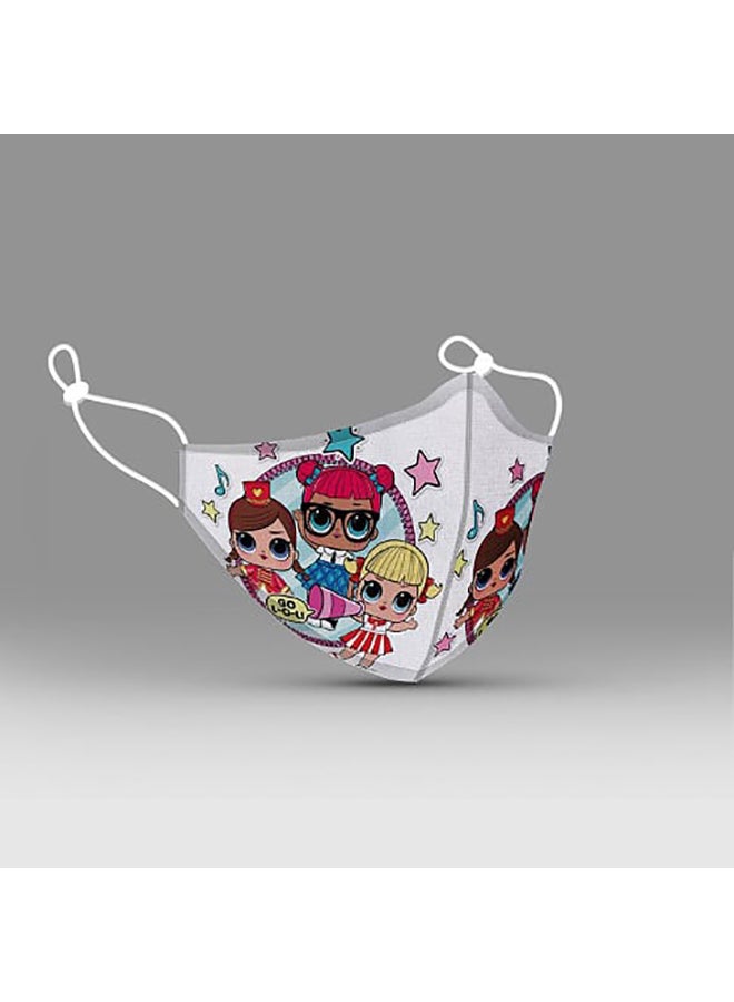 DINA ZAKI Printed Cotton Mask - Image 2