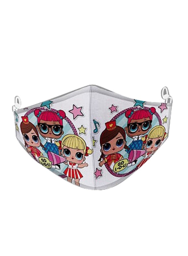 DINA ZAKI Printed Cotton Mask - Image 1