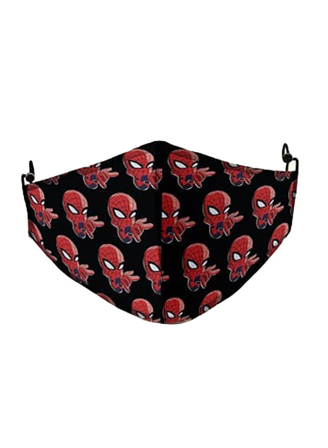DINA ZAKI Spider Man Printed Cotton Mask - Image 1