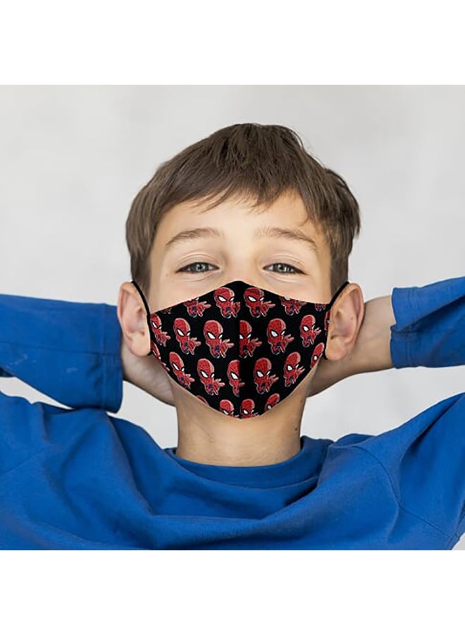 DINA ZAKI Spider Man Printed Cotton Mask - Image 4