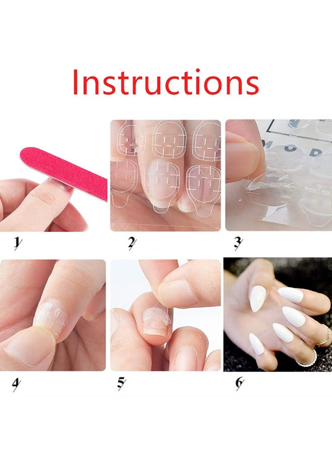 20 Piece False Nail Tips Press On Red - Image 3