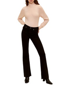 MANGO Tie Neck Open Back Sweater Pink  - Image 1