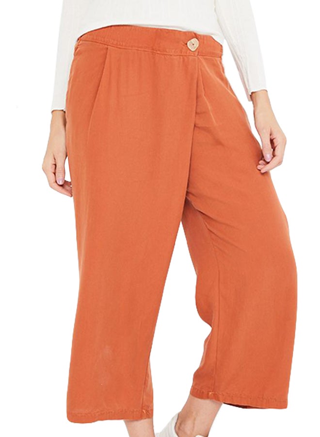 Stock - Dual Pocket Culottes Rust - Image 1