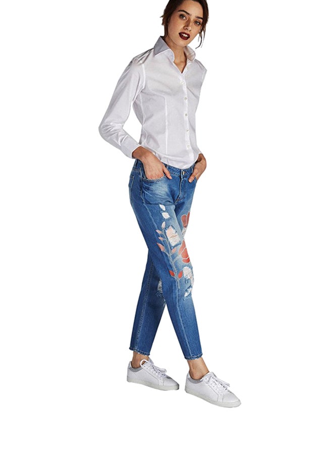 Sacoor Brothers Casual Mid Rise Jean Light Blue 