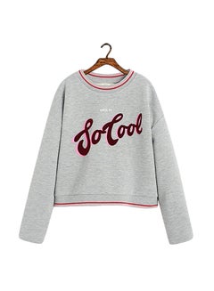 So Cool Printed Sweatshirt Grey