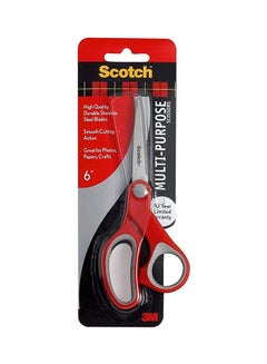 3M Multi Purpose Stainless Steel Scissor 6 Inch Red  - Image 2
