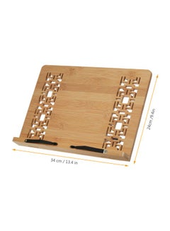 ماركة غير محددة حامل كتب قابل للطي من الخيزران. بني  - Image 4