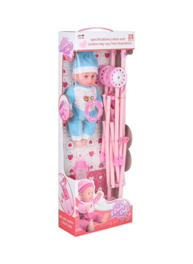 Lucky Baby Doll With Stroller And Accessories Set  - Image 1