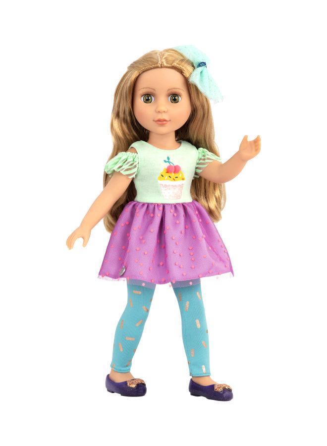 جليتر جيرل دمية ساشكا بملابس عصرية 14بوصة - Image 1