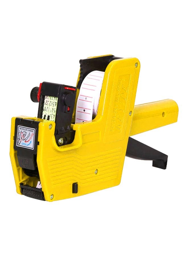 8-Digits Price Labeller Pricing Machine Kit Yellow/Black - Image 1