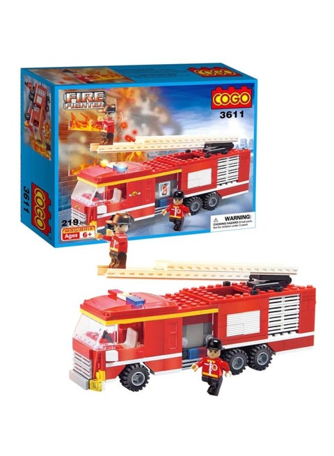 3611 219-Piece Firefighter Block Building Set 3611 6+ Years