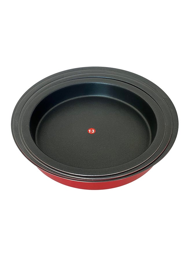 Ayda 4-Pieces Non-Stick Oven Dish Red 24,26,28,30centimeter - Image 4