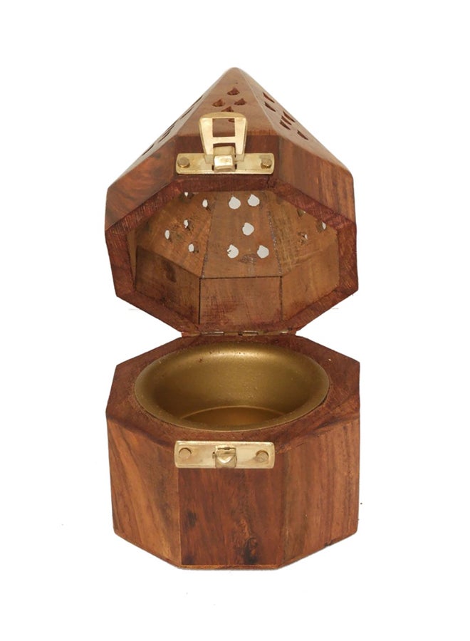 مبخرة خشبية بني - Image 2