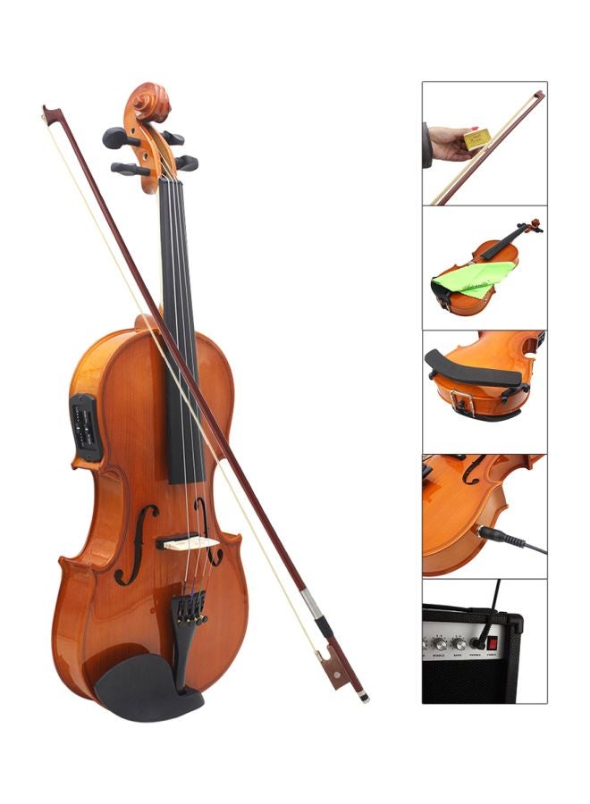 آلة كمان صوتي EQ مع ملحقاته. بمقاس نظامي كامل 4/4 - Image 5