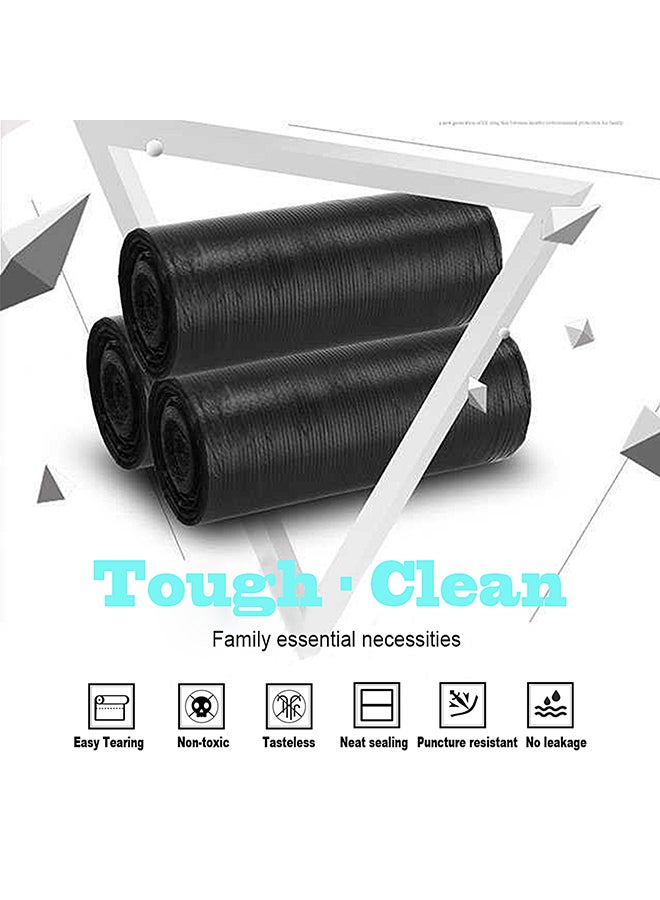 20-Piece Heavy Duty Garbage Bag Black 50x3.7x3.7cm - Image 3