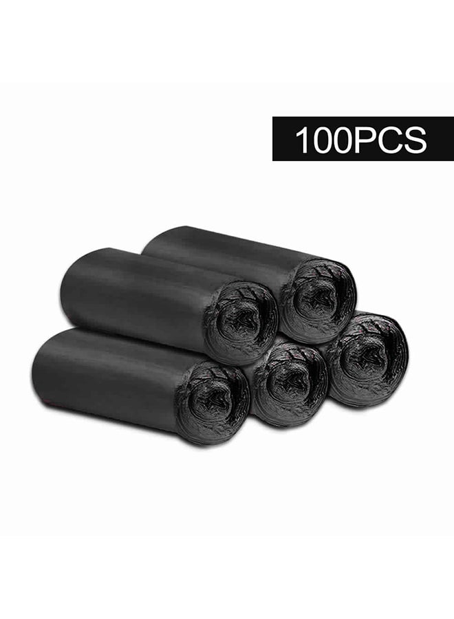 Generic 100-Piece Home Disposable Garbage Trash Bags Black 45x50cm 