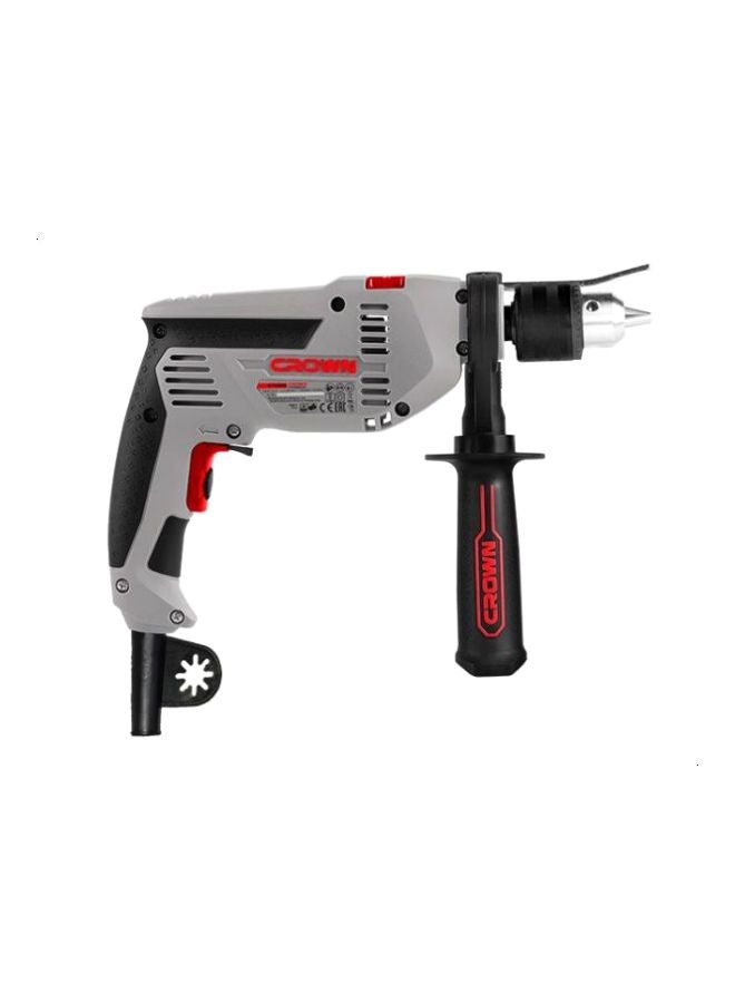 Crown Electric Reversable Impact Drill Grey/Black/Red 13mm - Image 2
