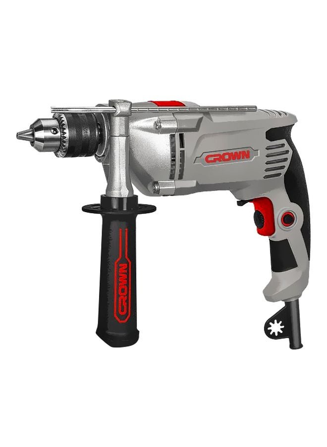 Crown impact Drill 13 mm 810 Watt metal CROWN Grey/Black/Red - Image 1
