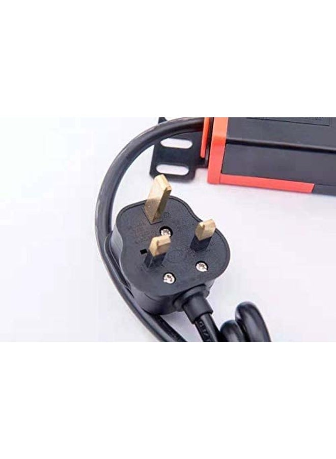 إكس أل تي مقبس حامل لخزانة شبكة الكهرباء أسود 2متر - Image 2