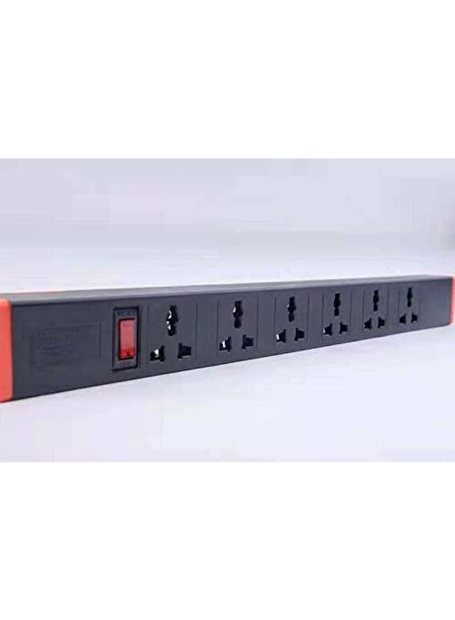 إكس أل تي مقبس حامل لخزانة شبكة الكهرباء أسود 2متر - Image 4