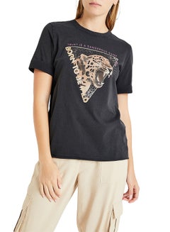 Animal Graphic T-Shirt Black