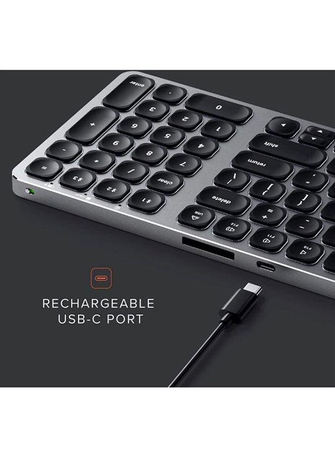Compact Backlit Bluetooth Keyboard For Mac Space Grey
