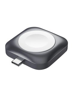 SATECHI USB-C Magnetic Charging Dock For Apple Watch Grey/White  - Image 2