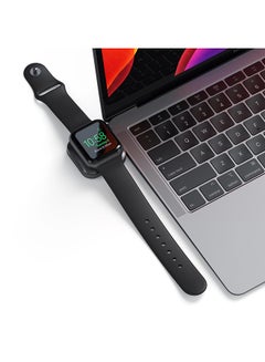 SATECHI USB-C Magnetic Charging Dock For Apple Watch Grey/White  - Image 3