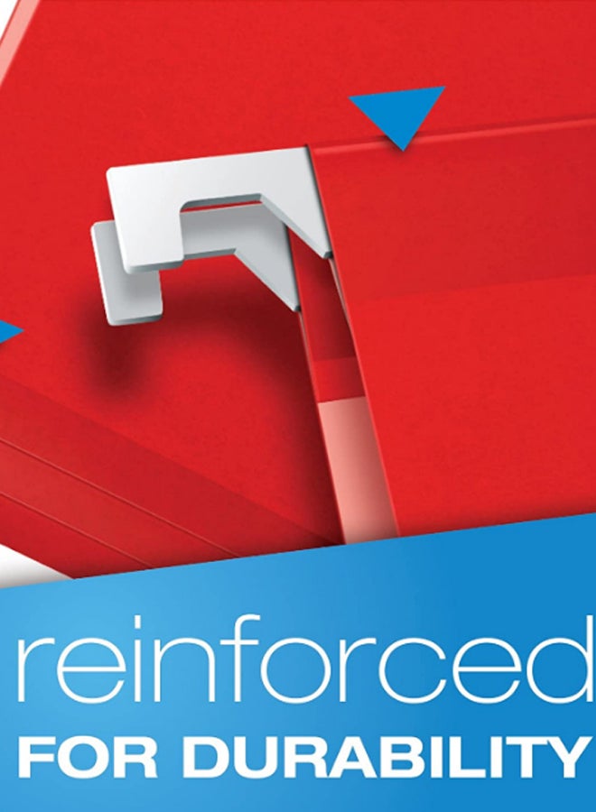Pendaflex Reinforced Hanging File Folder Red - Image 2