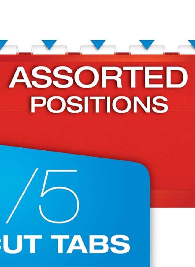 Pendaflex Reinforced Hanging File Folder Red - Image 3