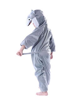 Jade Wolf Plush Attached Head Zip Closure Costume 90cm  - Image 2