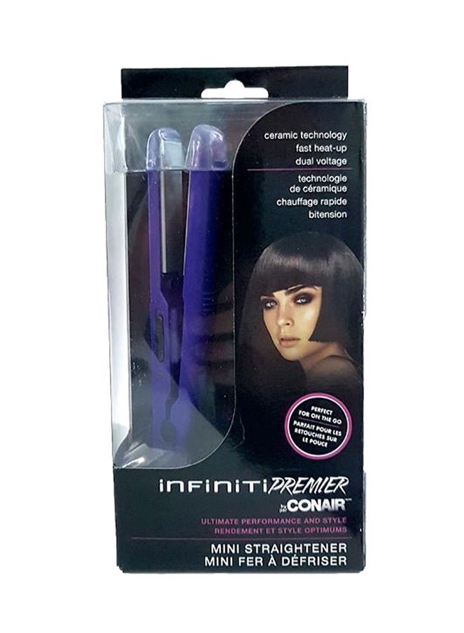CONAIR Infinity Premier Mini Ceramic Hair Straightener Purple/Black - Image 2