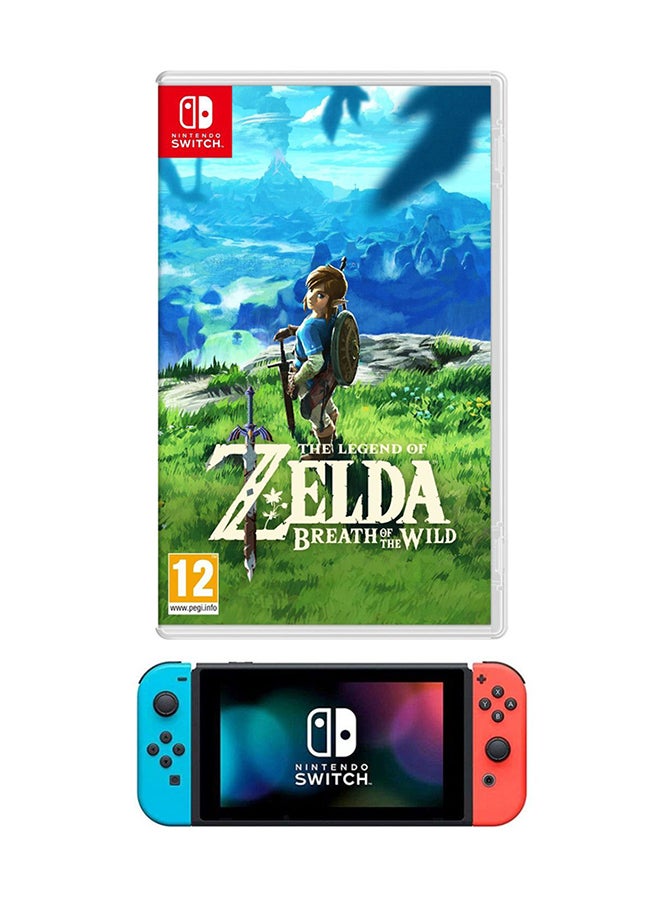 Nintendo - Switch Console With The Legend Of Zelda: Breath Of The Wild(Intl Version) Game - Image 1