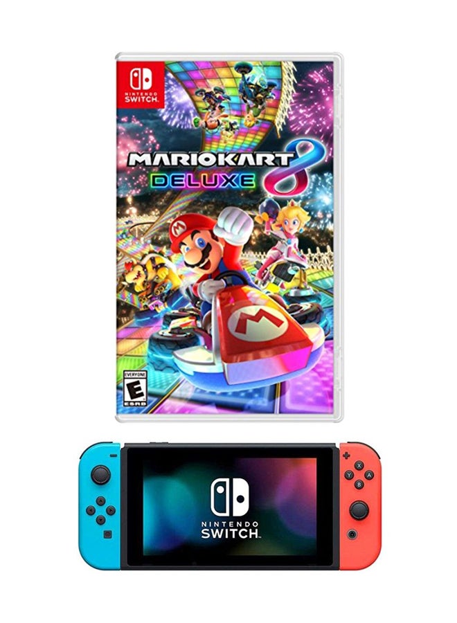 Nintendo Switch Console With Mario Kart 8 Deluxe (Intl Version) Game - Image 1