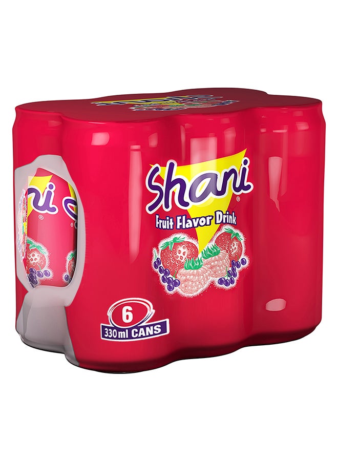 Shani Carbonated Soft Drink Cans 330ml Pack of 6