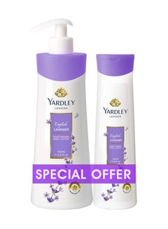 Yardley Pack Of 2 Moisturizing Body Lotion English Lavender 400+200ml 