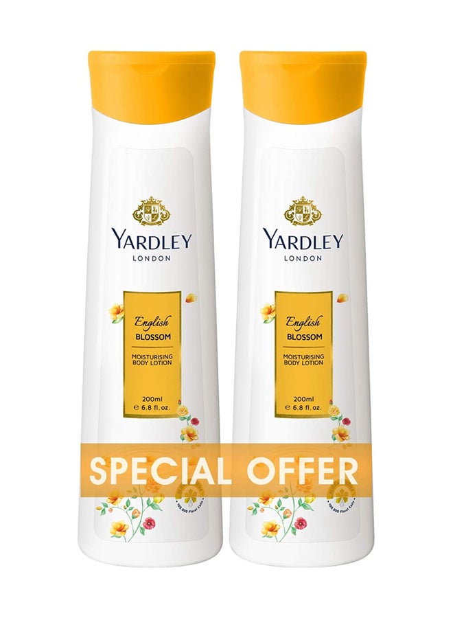 Yardley Pack Of 2 Body Lotion English Blossom 400ml