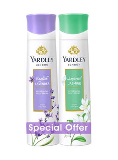 Yardley Pack Of 2 Body Spray Lavender With Jasmine 150ml 