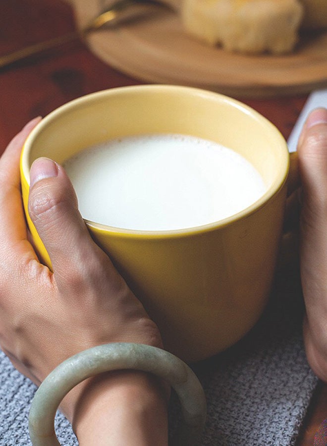 Boutique Creative Ceramic Cup Yellow 11x9cm - Image 5